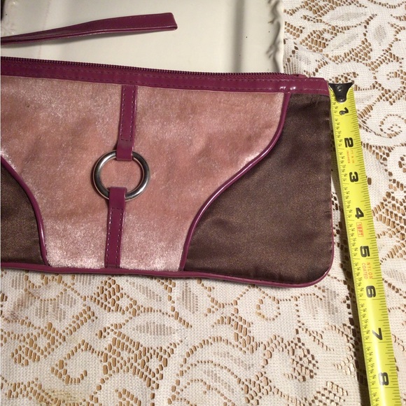 BROWN AND PINK WHRIST BAG - Picture 3 of 5